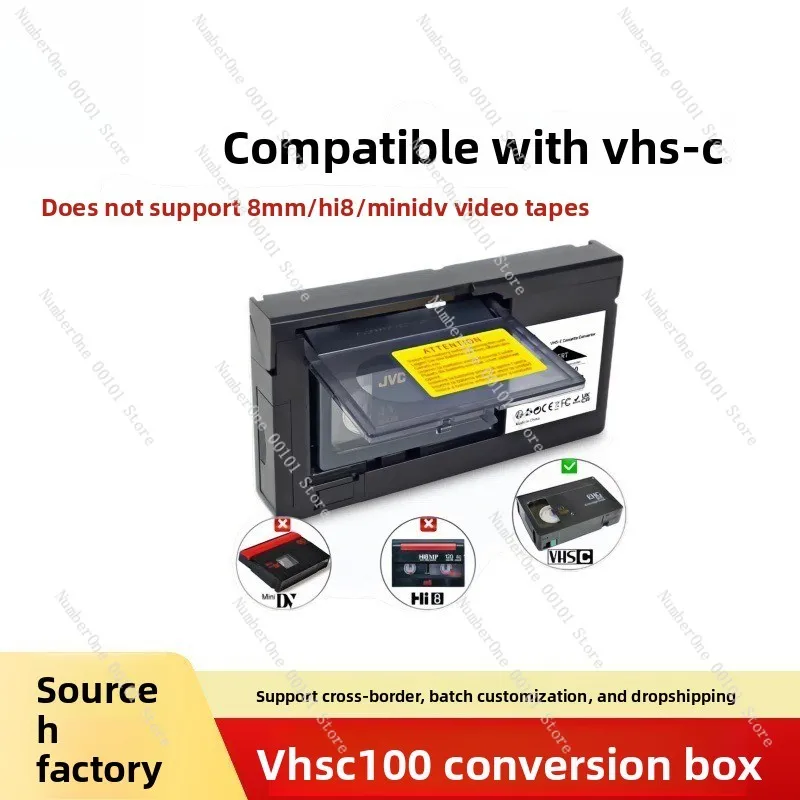 Video Tape VHS To VHSC Converter Box (MiniDV/Hi8 Not Compatible)
Video Tape VHS To VHSC Converter Box (MiniDV/Hi8 Not Compatible)
