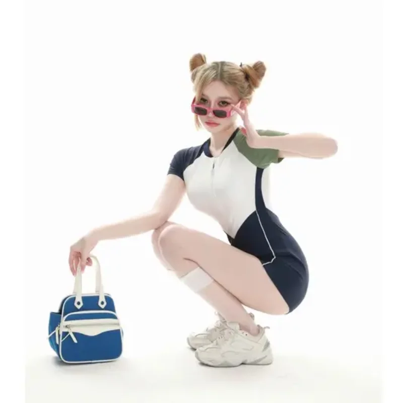 Y2K Harajuku стиль пикантный спортивный купальник для девочек горячий весенний отдых женский с короткими рукавами облегающий американский пикантный купальник для девочек 
Y2K Harajuku стиль пикантный спортивный купальник для девочек горячий весенний отдых женский с короткими рукавами облегающий американский пикантный купальник для девочек