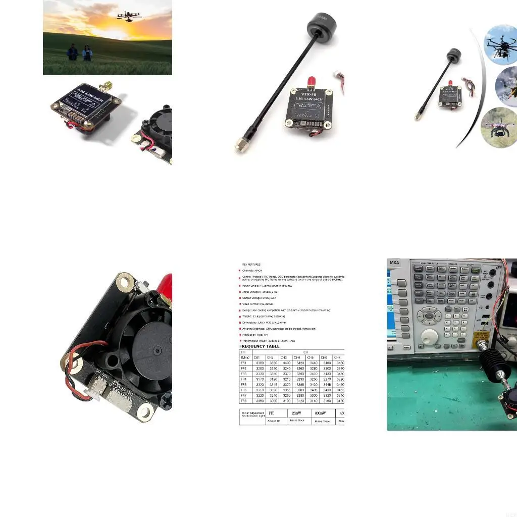 462E Heat Dissipation 3.3G 4.5W 64CH Wireless Transmitter For Professional Aerial
462E Heat Dissipation 3.3G 4.5W 64CH Wireless Transmitter For Professional Aerial