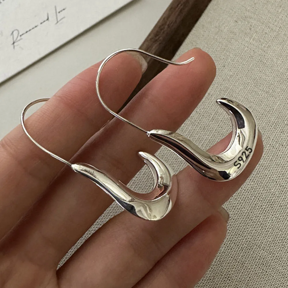 925 Sterling Silver Earrings For Women Trendy Simple Clip Shape Earring Jewelry Prevent Allergy Party Christmas Accessories
925 Sterling Silver Earrings For Women Trendy Simple Clip Shape Earring Jewelry Prevent Allergy Party Christmas Accessories