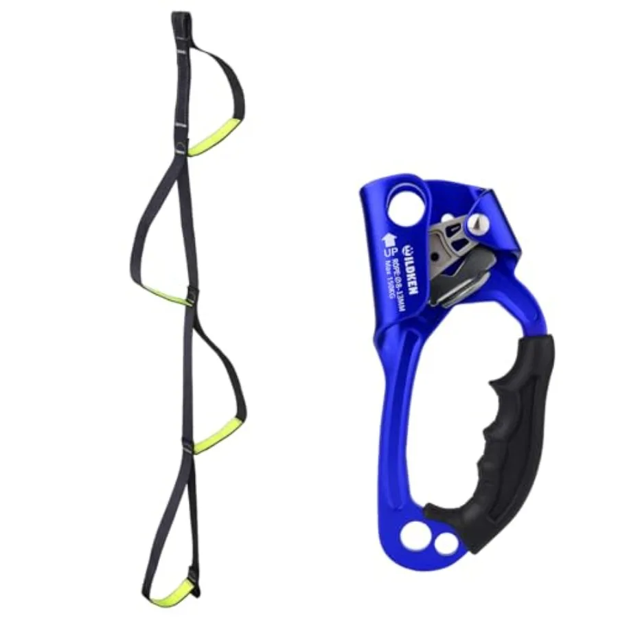 Climbing Aider 4 Step Foot Ascender Loop Climbing Rope Ladder Etrier Aid Tool for Rock Climbing, Hand Ascender Outdoor Mountain
Climbing Aider 4 Step Foot Ascender Loop Climbing Rope Ladder Etrier Aid Tool for Rock Climbing, Hand Ascender Outdoor Mountain
