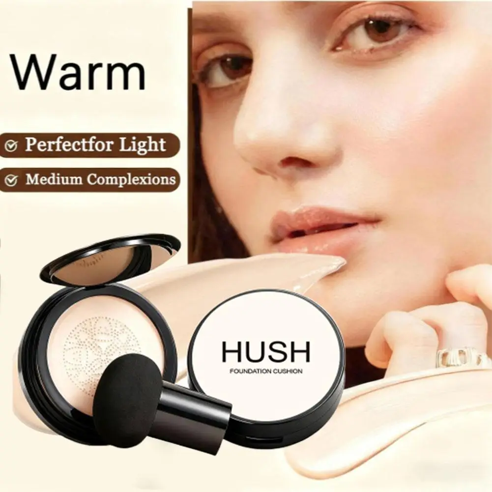 HUSH Mushroom Head Cushion CC/BB Cream - Hydrating Serum-Infused, Long-Lasting Waterproof Oil-Control Concealing Foundation
HUSH Mushroom Head Cushion CC/BB Cream - Hydrating Serum-Infused, Long-Lasting Waterproof Oil-Control Concealing Foundation