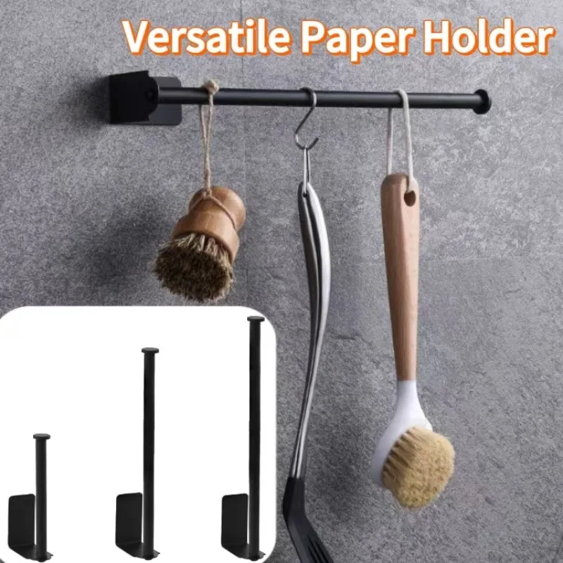 Self-Adhesive Toilet Paper Holder Stainless Steel Brushed Paper Towel Roll Rack Black Bathroom Kitchen Long Tissue Hanger
Self-Adhesive Toilet Paper Holder Stainless Steel Brushed Paper Towel Roll Rack Black Bathroom Kitchen Long Tissue Hanger