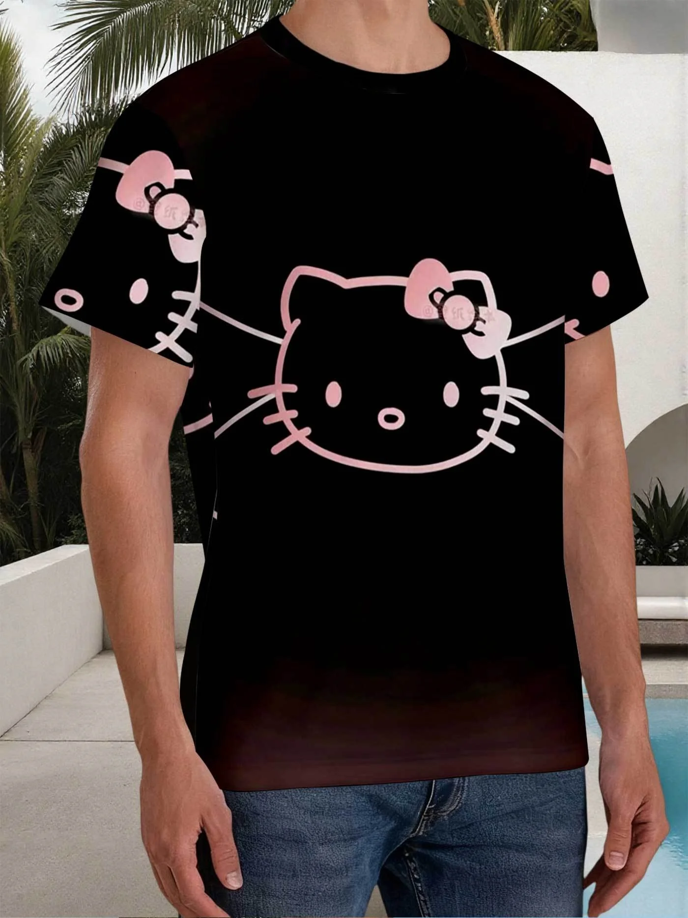 2026 Summer Hello Kitty 3D Printed Pink Line Oversized T-shirt, Casual, Comfortable and Loose
2026 Summer Hello Kitty 3D Printed Pink Line Oversized T-shirt, Casual, Comfortable and Loose