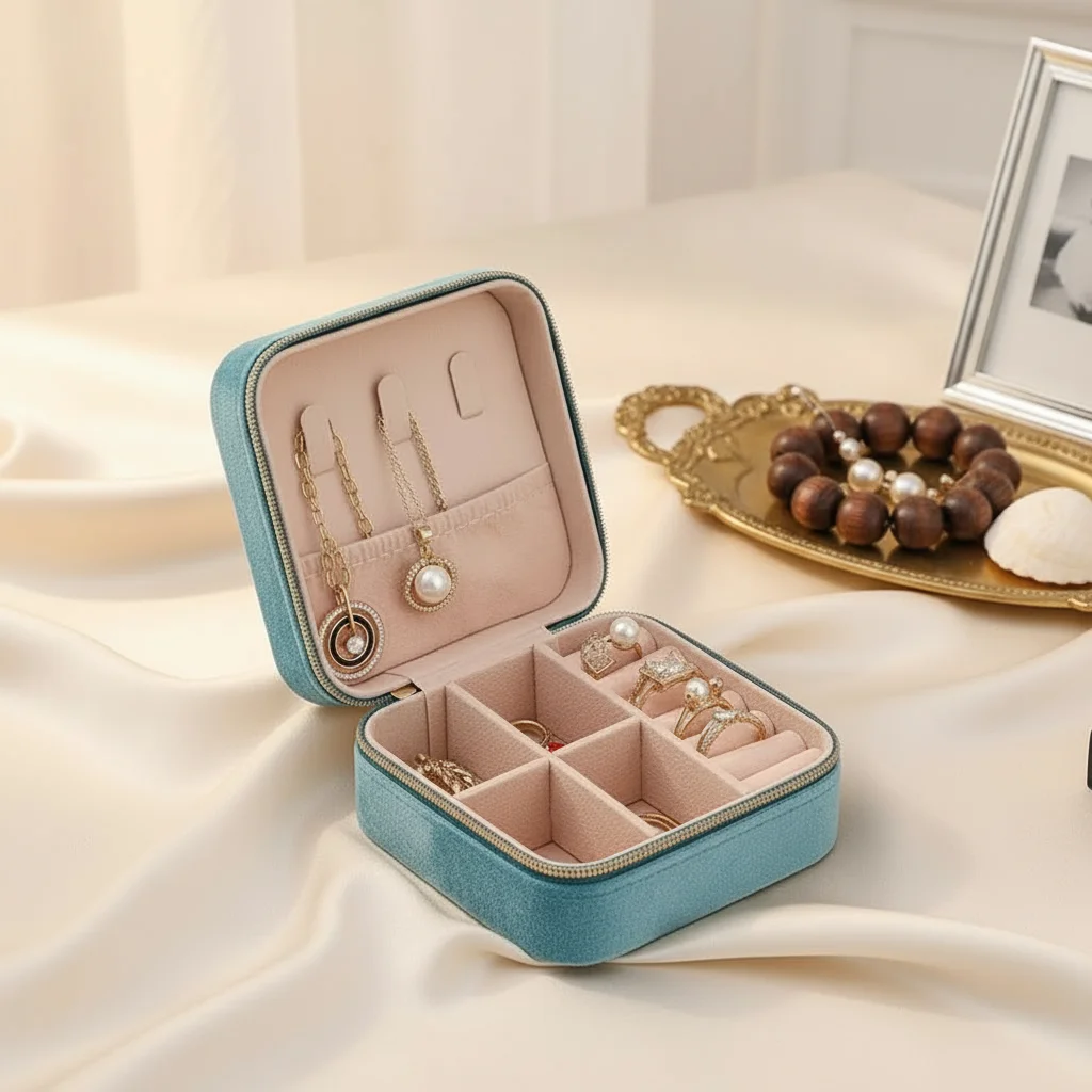Velvet Jewelry Box For Women Necklace Ring Earrings Organizer Holder Travel Portable Zipper Square Jewelry Storage Case
Velvet Jewelry Box For Women Necklace Ring Earrings Organizer Holder Travel Portable Zipper Square Jewelry Storage Case