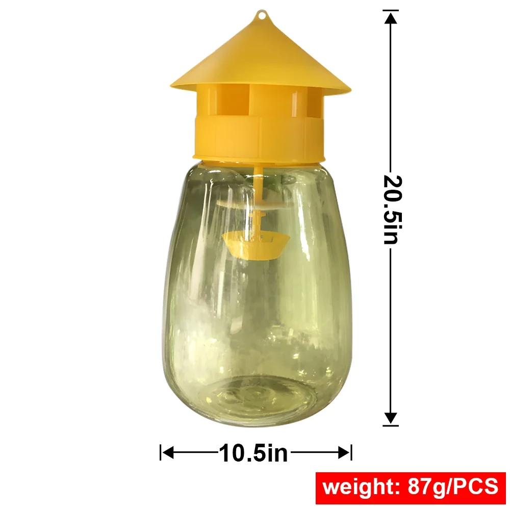 Goture Fruit Fly Trap Killer Dual-Action Drosophila Catcher for Orchard/Kitchen Non-Toxic &Reusable Bee/Fly Pest Control
Goture Fruit Fly Trap Killer Dual-Action Drosophila Catcher for Orchard/Kitchen Non-Toxic &Reusable Bee/Fly Pest Control