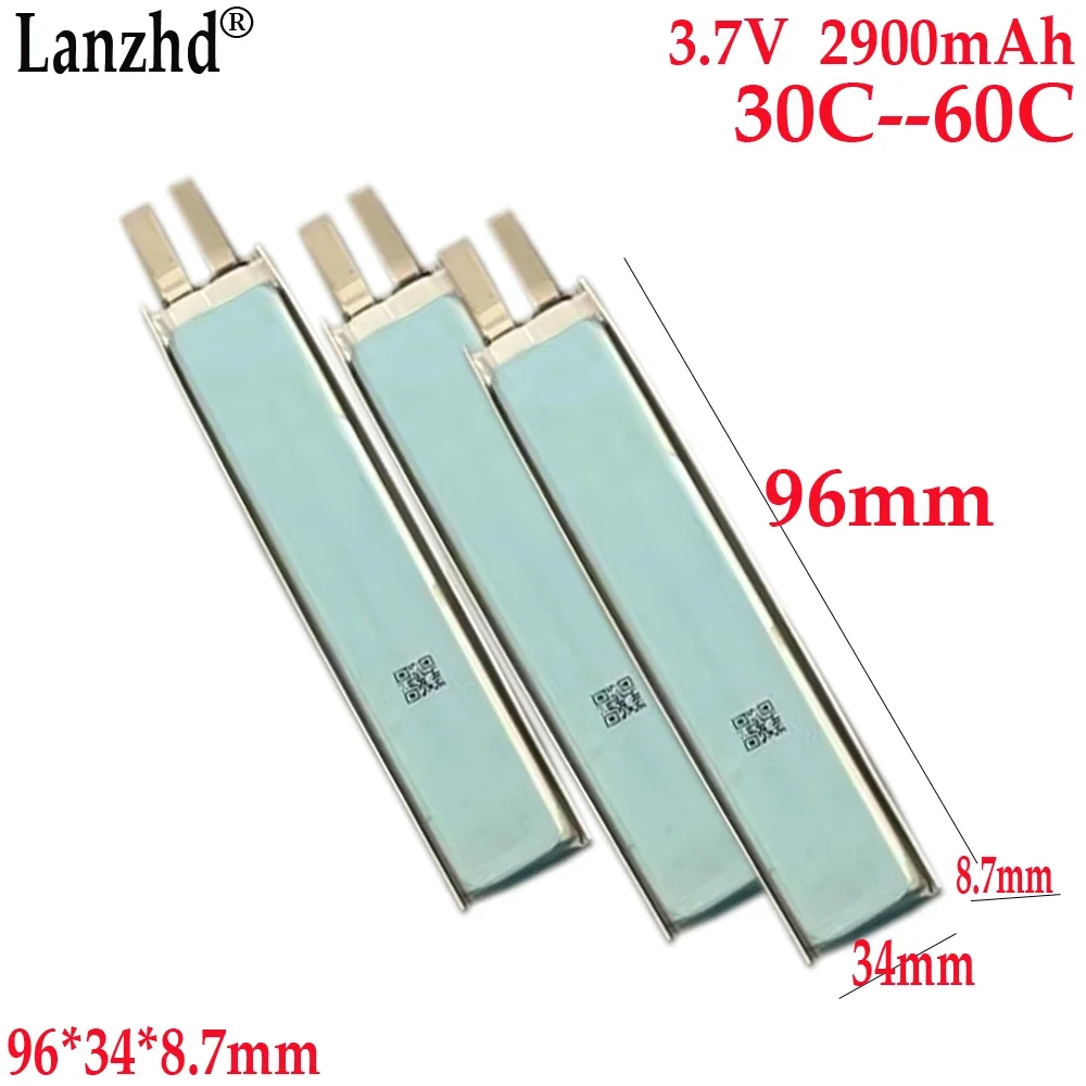High rate 30C 3.7V Battery 873496 2000mAh For electric tools Starting power supply automobile igniter inverter battery
High rate 30C 3.7V Battery 873496 2000mAh For electric tools Starting power supply automobile igniter inverter battery