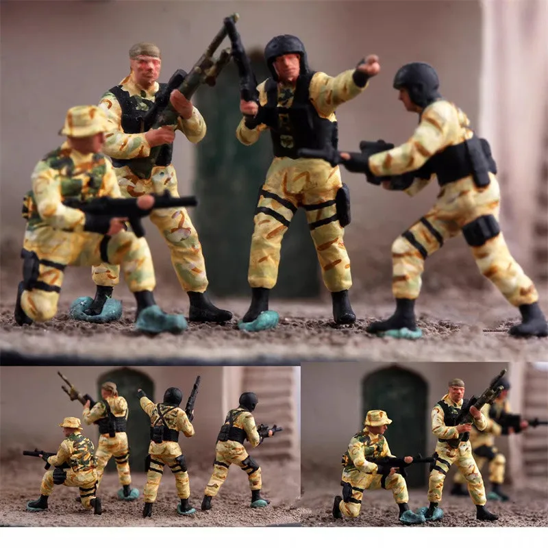 1/72 Scale Painted 6Pcs 1993 United States Delta Special Forces Soldiers Model Toy DIY Scene Accessory Action Figur Collectione
1/72 Scale Painted 6Pcs 1993 United States Delta Special Forces Soldiers Model Toy DIY Scene Accessory Action Figur Collectione