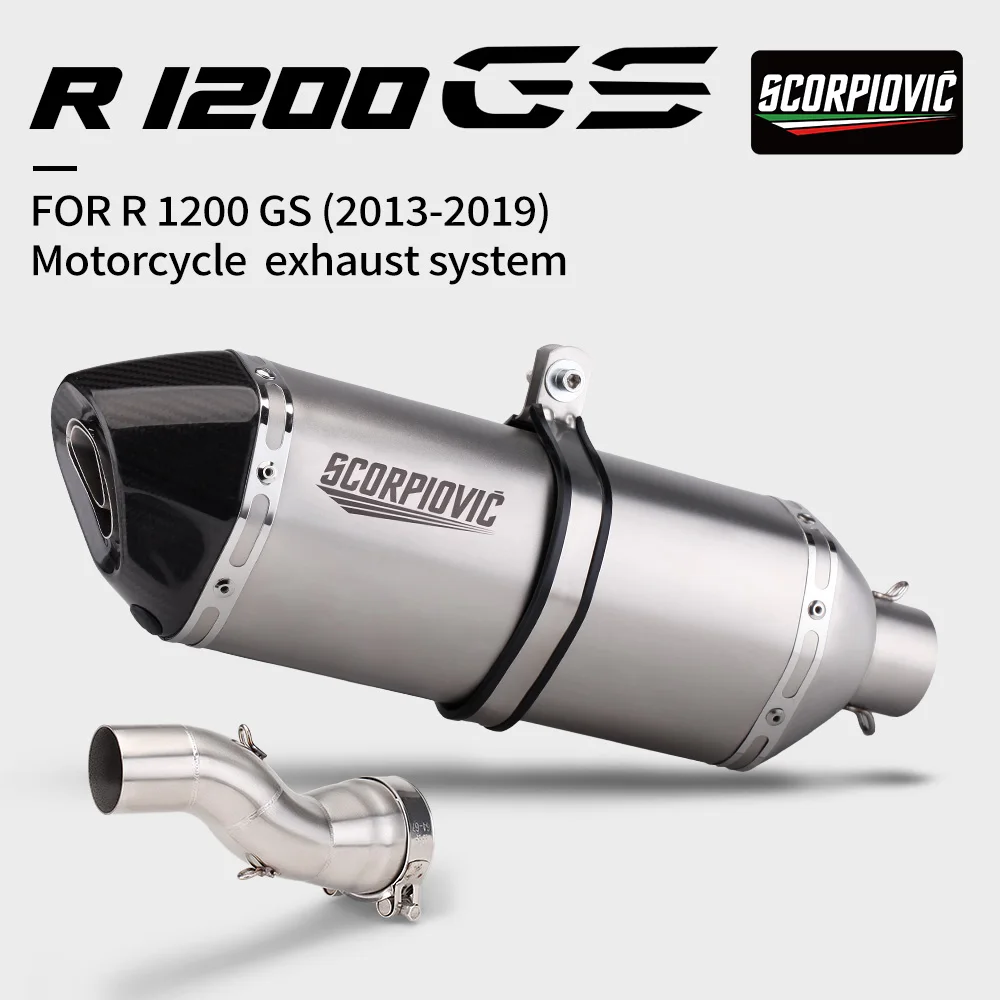 R1200GS ADV1200GS ADV R1200 1200(2013-2019) Motorcycle Stainless Steel 51mm Mid-section Exhaust Muffler System Kit
R1200GS ADV1200GS ADV R1200 1200(2013-2019) Motorcycle Stainless Steel 51mm Mid-section Exhaust Muffler System Kit