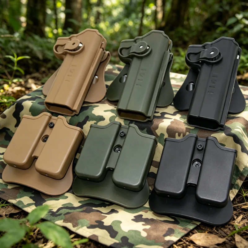 1911 Style Portable Waist Holster with Magazine Pouch Carry Bag Outdoor Model Accessories for Collection Cosplay Props
1911 Style Portable Waist Holster with Magazine Pouch Carry Bag Outdoor Model Accessories for Collection Cosplay Props