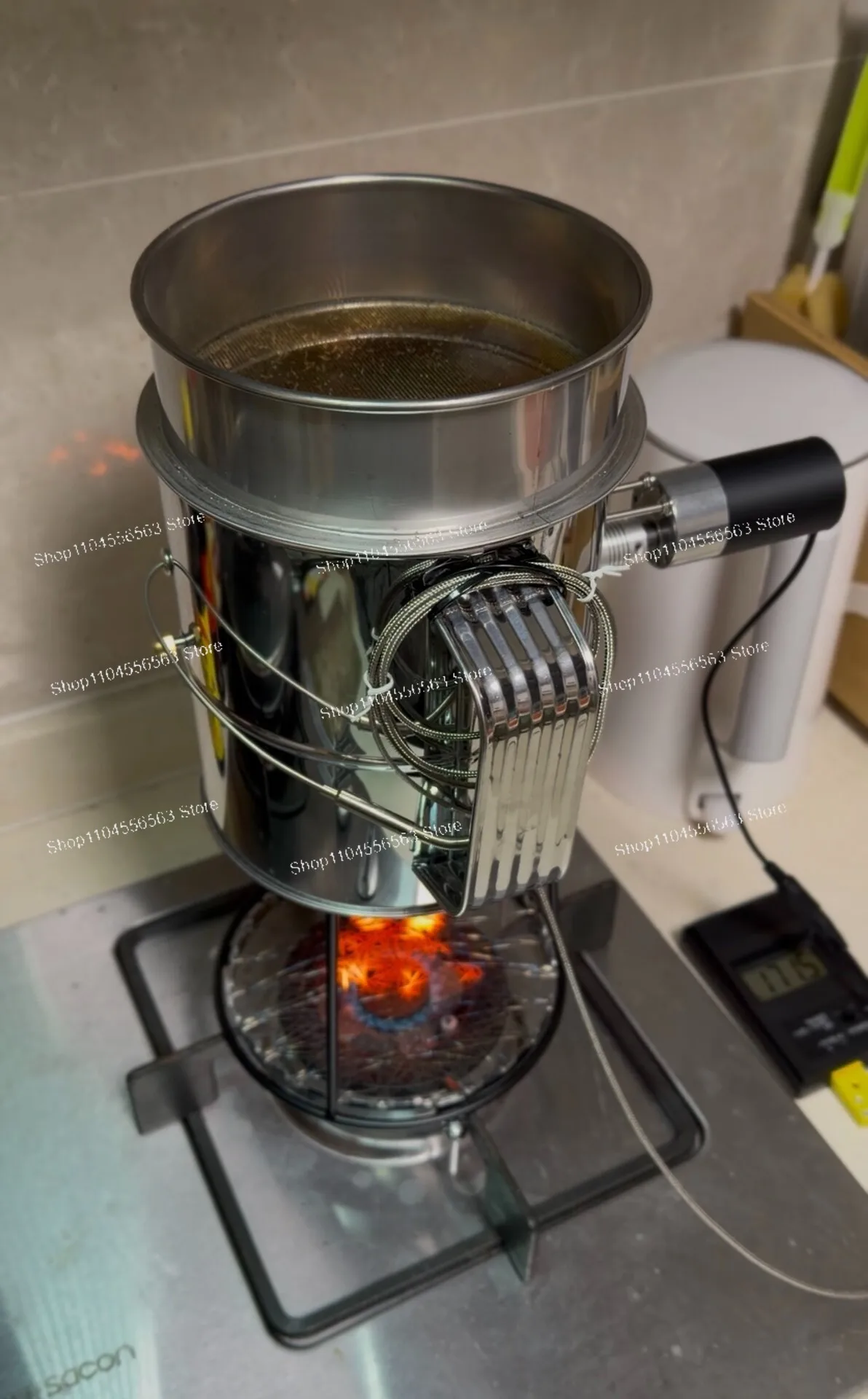 DIY Electric Coffee Roaster – 300g Batch, Even Roast, Non‑Jamming, Thermocouple Ready, Gas/Electric Stove Compatible
DIY Electric Coffee Roaster – 300g Batch, Even Roast, Non‑Jamming, Thermocouple Ready, Gas/Electric Stove Compatible