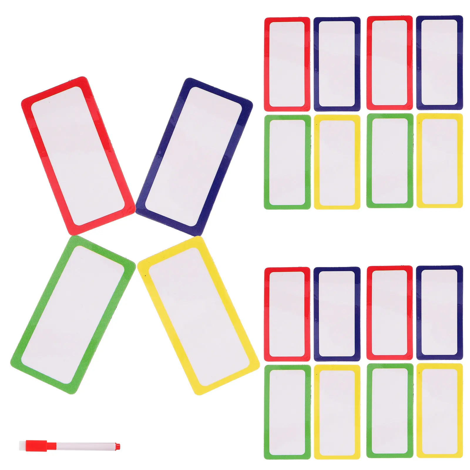 1Set Magnetic Label for Whiteboard Reusable Dry Erase Magnet Sticker Tag Multi-Functional Household Classroom Name Tags Colorful
1Set Magnetic Label for Whiteboard Reusable Dry Erase Magnet Sticker Tag Multi-Functional Household Classroom Name Tags Colorful