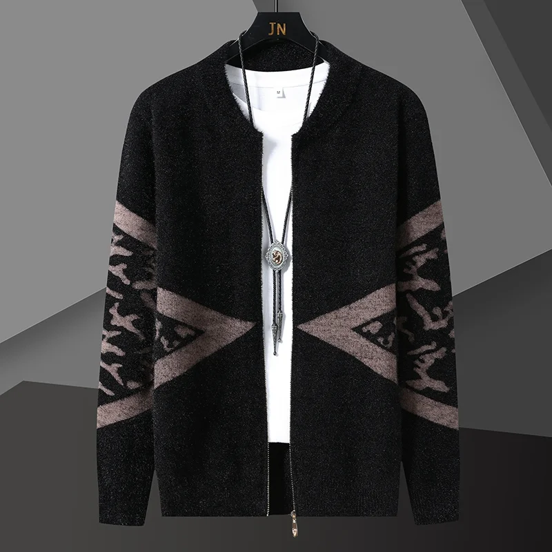 Autumn Zipper Printed Cardigan Men's Sweater Korean Sweater Coat Design Sense Fashion Knitted Cardigan Jacket Men's Sweater
Autumn Zipper Printed Cardigan Men's Sweater Korean Sweater Coat Design Sense Fashion Knitted Cardigan Jacket Men's Sweater