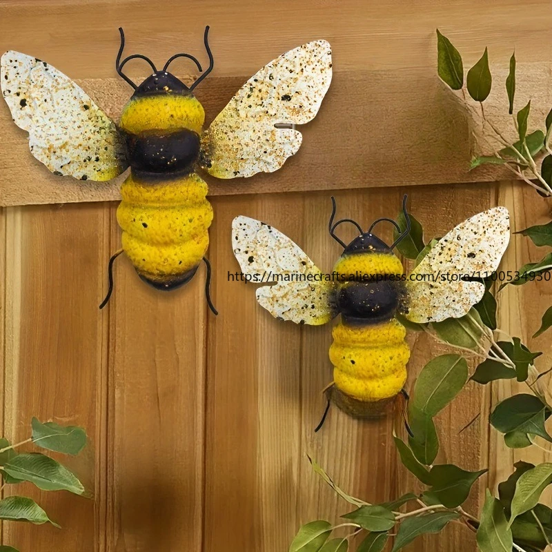 Cross-Border Ironwork Bee Decoration Home Garden Decoration Series 3D Ironwork Sculpture Decorative Items
Cross-Border Ironwork Bee Decoration Home Garden Decoration Series 3D Ironwork Sculpture Decorative Items