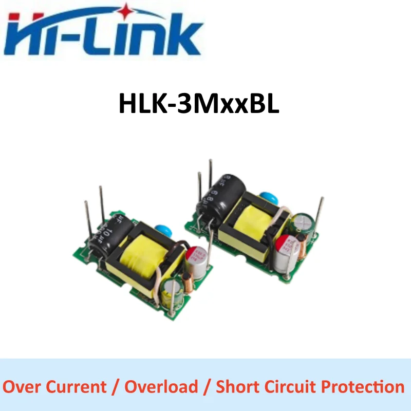 Hi-Link HLK-3M05/12BL 3W AC-DC Power Module 85-265V Input 3.3V/5V/9V/12V/15V/24V Output 3000V Isolated Open Frame Power Module
Hi-Link HLK-3M05/12BL 3W AC-DC Power Module 85-265V Input 3.3V/5V/9V/12V/15V/24V Output 3000V Isolated Open Frame Power Module