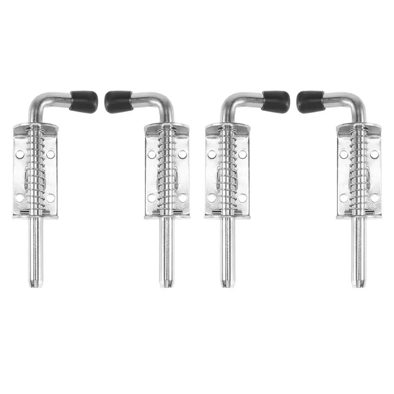 A36T-4 Pack 5 Inch Spring Loaded Latch Pin 304 Stainless Steel Barrel Bolt Thickened 2Mm Door Lock, Brushed Finished
A36T-4 Pack 5 Inch Spring Loaded Latch Pin 304 Stainless Steel Barrel Bolt Thickened 2Mm Door Lock, Brushed Finished