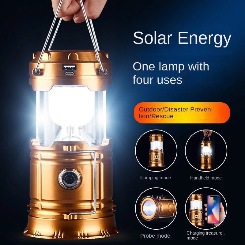 Solar multifunctional horse lantern camping lamp tent lamp outdoor lighting emergency flashlight portable camping lamp
Solar multifunctional horse lantern camping lamp tent lamp outdoor lighting emergency flashlight portable camping lamp