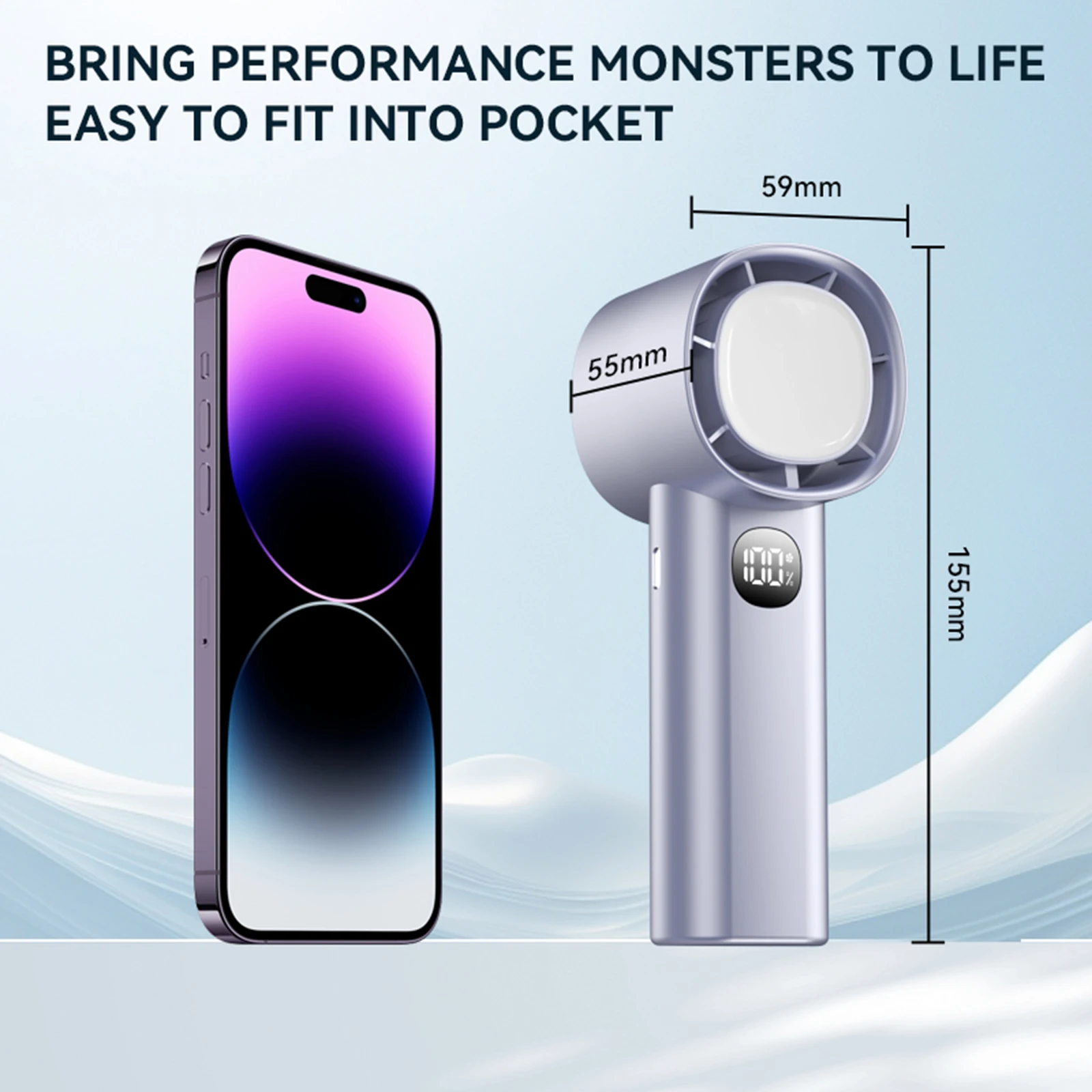 High-Speed Handheld Fan 100Gear usb Mini Portable Charging Turbine Small Night Lamp Desktop Small Fan For Travel
High-Speed Handheld Fan 100Gear usb Mini Portable Charging Turbine Small Night Lamp Desktop Small Fan For Travel 