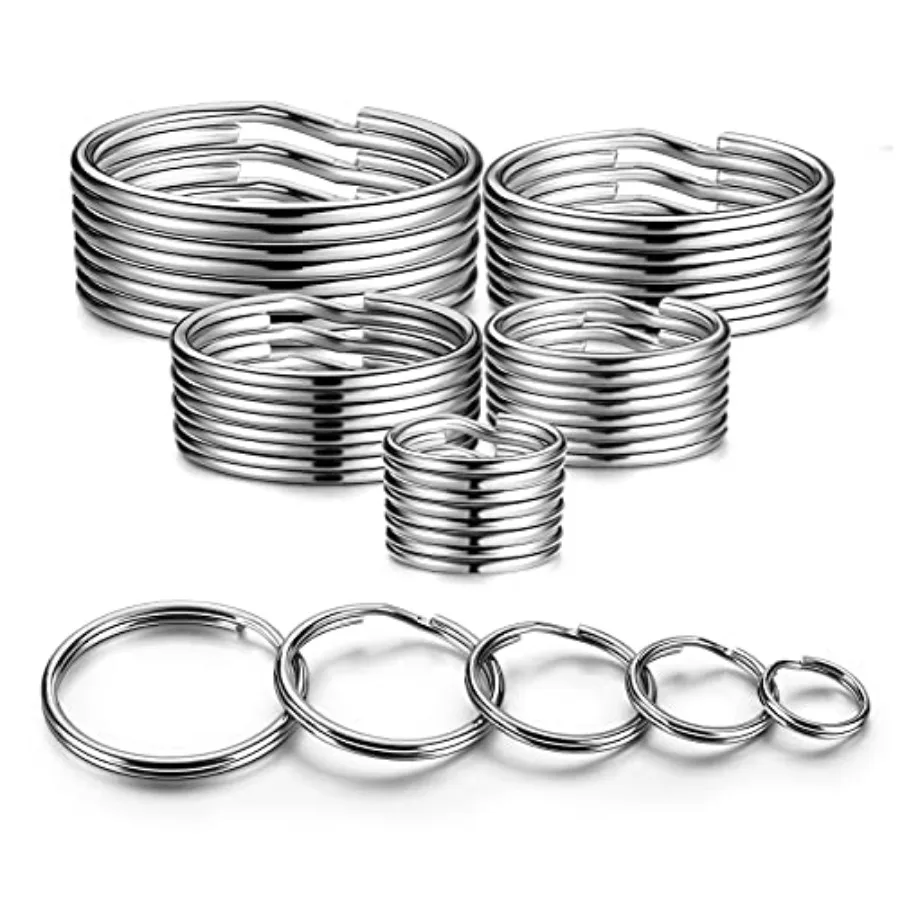 Split Key ring Assorted, 5 Sizes / inch, 3/4 inch, inch, .5 inch, .38 inch,for Dog Pet Collar DIY Tag Jewelry
Split Key ring Assorted, 5 Sizes / inch, 3/4 inch, inch, .5 inch, .38 inch,for Dog Pet Collar DIY Tag Jewelry