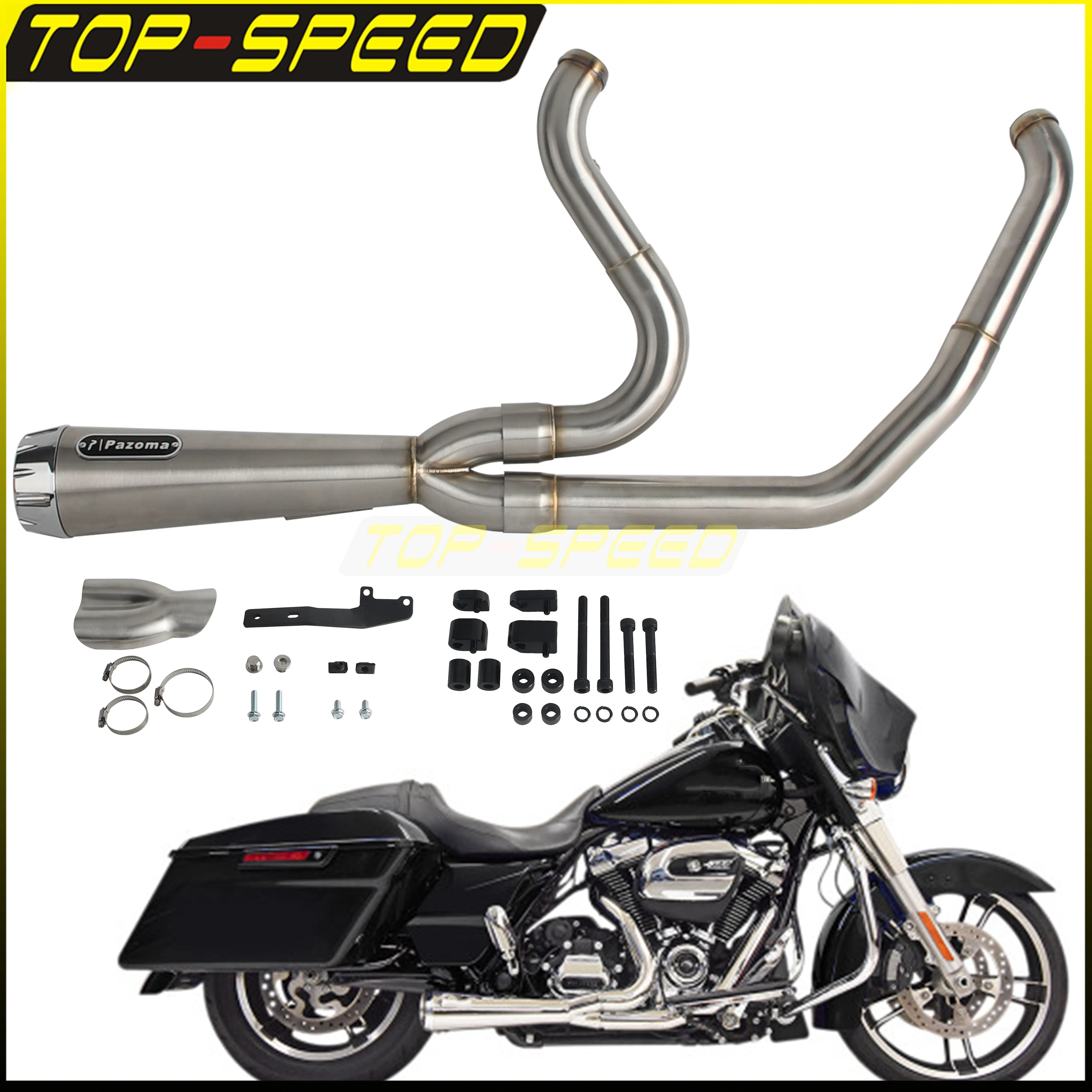 For Harley CVO Street Glide FLHXSE 2017-2025 CVO Road Glide ST FLTRXSTSE 2024-2025 2-Into-1 Exhaust Motorcycle Touring Mufflers
For Harley CVO Street Glide FLHXSE 2017-2025 CVO Road Glide ST FLTRXSTSE 2024-2025 2-Into-1 Exhaust Motorcycle Touring Mufflers