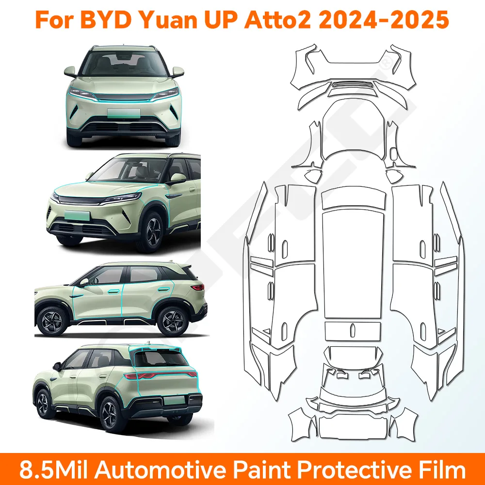 9Mil PPF For BYD YUAN UP ATTO 2 2024-2025 TPU Paint Protection Film Car Body Pre-cut PPF Clear Bra Anti-Scratch Kit Resistant
9Mil PPF For BYD YUAN UP ATTO 2 2024-2025 TPU Paint Protection Film Car Body Pre-cut PPF Clear Bra Anti-Scratch Kit Resistant