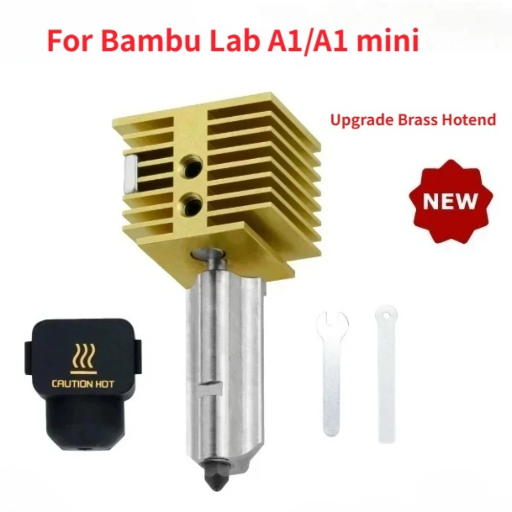 Newly Upgraded Brass Radiator Hotend For Bambu Lab A1/A1mini detachable steel nozzle print head extrusion head 3D Accessories
Newly Upgraded Brass Radiator Hotend For Bambu Lab A1/A1mini detachable steel nozzle print head extrusion head 3D Accessories