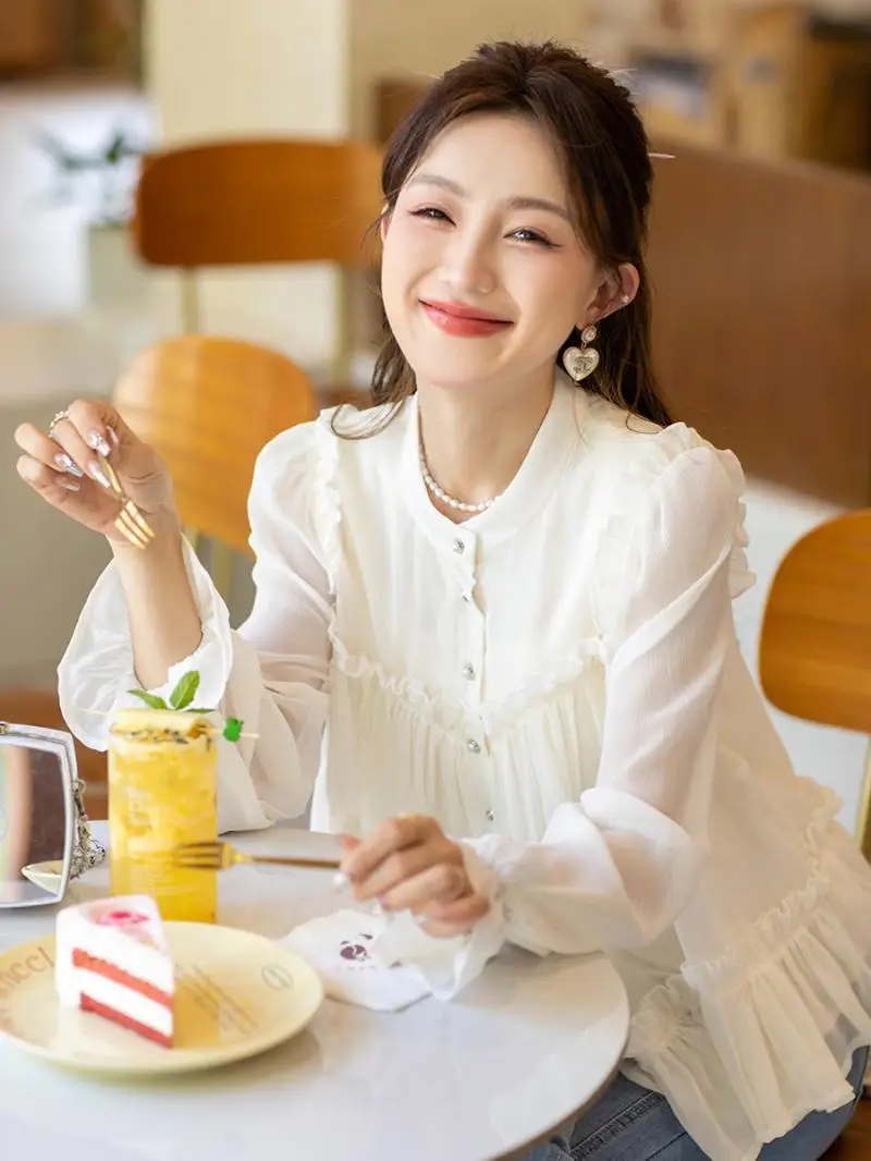 Long Sleeve Shirts Womens Cotton Plaid Button Down Tops Lantern Sleeves Retro Casual Vintage Style Relaxed Spring Daily
Long Sleeve Shirts Womens Cotton Plaid Button Down Tops Lantern Sleeves Retro Casual Vintage Style Relaxed Spring Daily