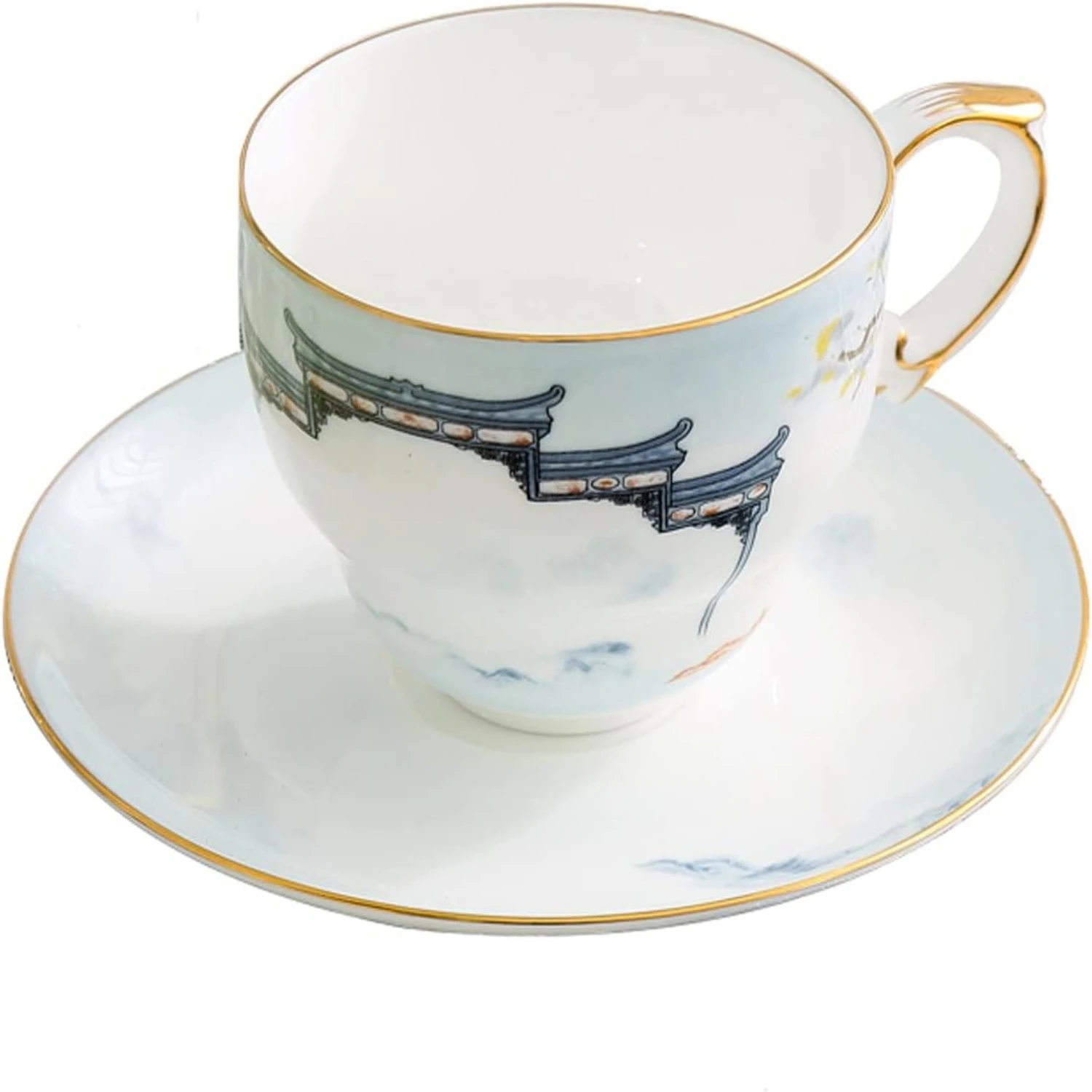 Creative Chinese Style Ceramic Coffee Cup and Saucer Set - Modern Bone China Coffee Mug for Afternoon Tea, Milk - Beautiful Coff
Creative Chinese Style Ceramic Coffee Cup and Saucer Set - Modern Bone China Coffee Mug for Afternoon Tea, Milk - Beautiful Coff