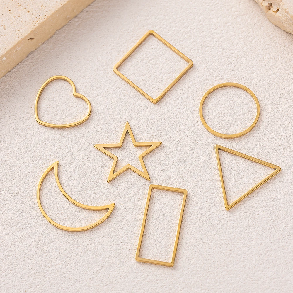 10 шт., подвески из нержавеющей стали с геометрической звездой и круглой рамкой для DIY, ожерелья, браслеты, принадлежности для изготовления ювелирных изделий, аксессуары
10 шт., подвески из нержавеющей стали с геометрической звездой и круглой рамкой для DIY, ожерелья, браслеты, принадлежности для изготовления ювелирных изделий, аксессуары