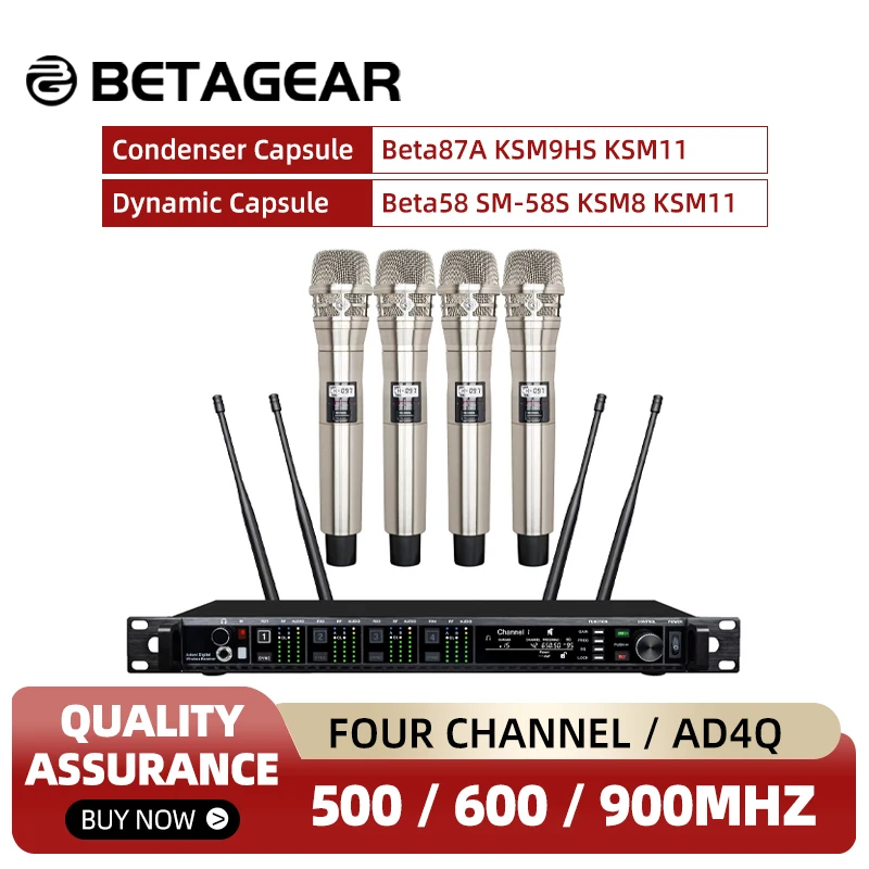 Betagear 4-канальный беспроводной микрофон UHF KSM8 Beta58 SM58S, ручной петличный микрофон с различными фотографиями для выступлений на сцене
Betagear 4-канальный беспроводной микрофон UHF KSM8 Beta58 SM58S, ручной петличный микрофон с различными фотографиями для выступлений на сцене