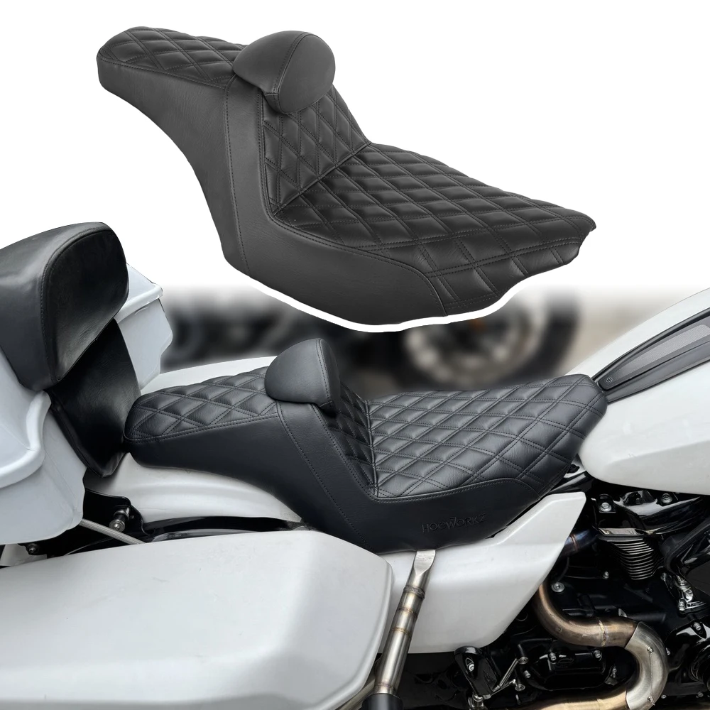 Motorcycle High Quality Step up Seat Cushion with Small Backrest for Harley Touring Road Street Glide CVO 2023.5-2025
Motorcycle High Quality Step up Seat Cushion with Small Backrest for Harley Touring Road Street Glide CVO 2023.5-2025