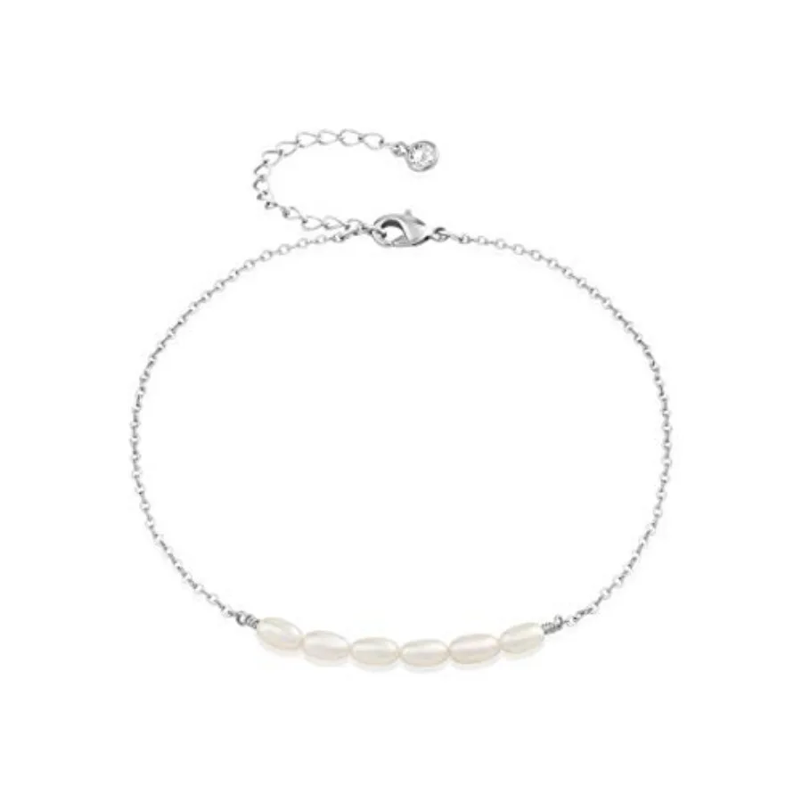 Freshwater Pearl Anklet, Sterling Silver 14K Silver Filled Boho Pearl Dainty Handmade Beaded Cute Tiny Charm Beach Ankle Bracel
Freshwater Pearl Anklet, Sterling Silver 14K Silver Filled Boho Pearl Dainty Handmade Beaded Cute Tiny Charm Beach Ankle Bracel