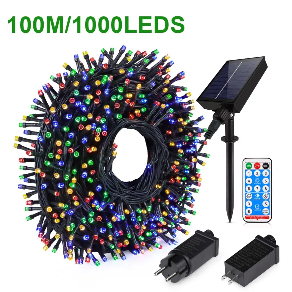 110V 220V Solar Fairy Lights Outdoor Patio Garden Lawn Wedding Decorative Christmas Lights 10M-100M LED Light String Waterproof
110V 220V Solar Fairy Lights Outdoor Patio Garden Lawn Wedding Decorative Christmas Lights 10M-100M LED Light String Waterproof