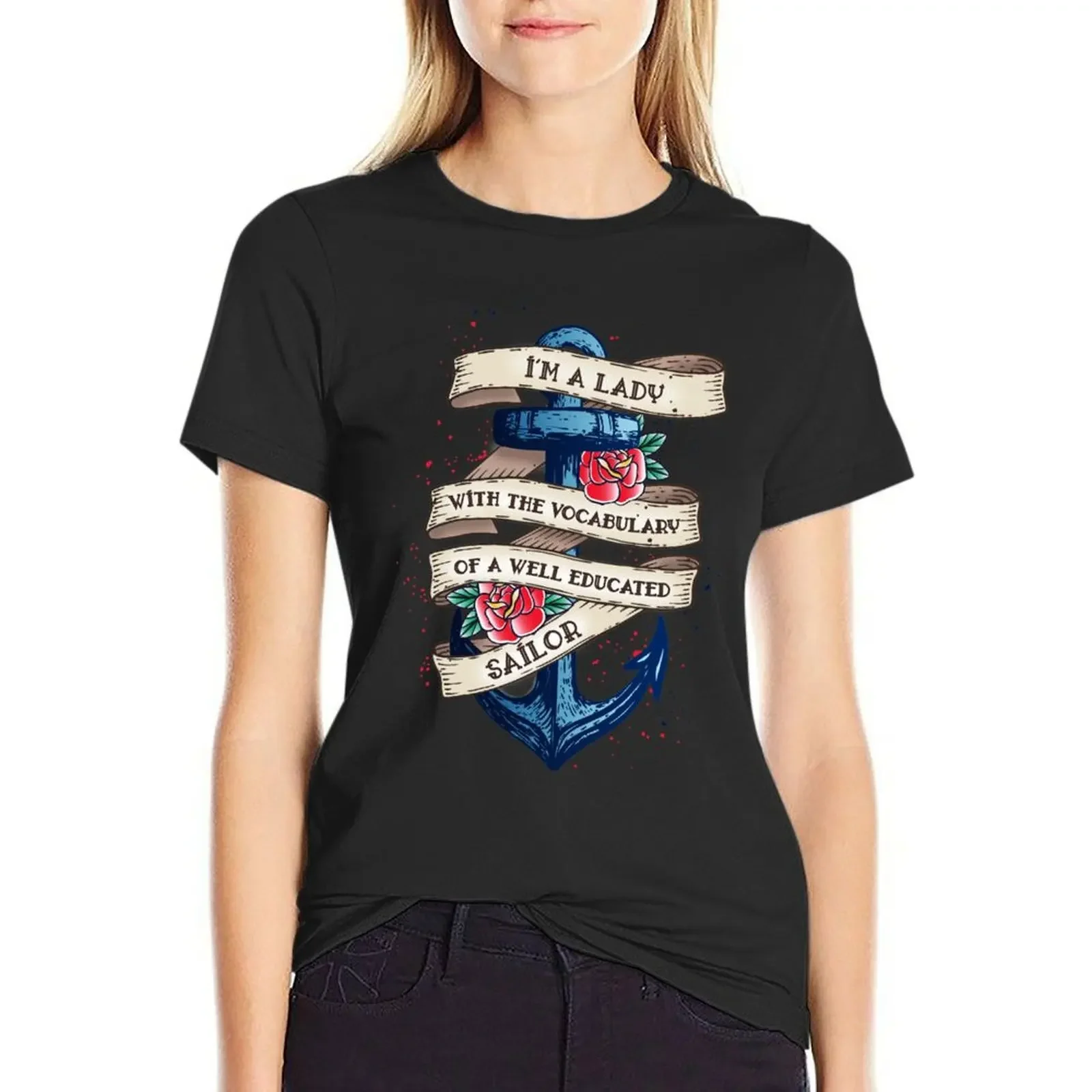 I'm A Lady With The Vocabulary Of A Well Educated Sailor T-Shirt customs tops Women's tee shirt
I'm A Lady With The Vocabulary Of A Well Educated Sailor T-Shirt customs tops Women's tee shirt