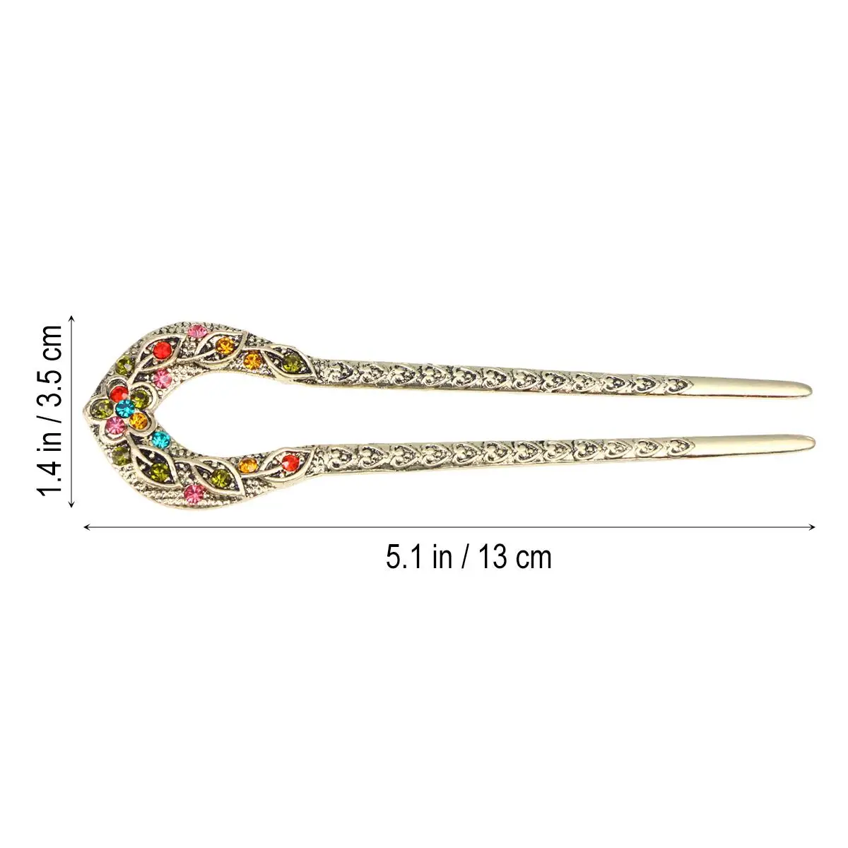 Stylish Double Prong Hairpin U Shaped Crystal Clip for Women Bun Stick Hairstyle Accessory Wedding Party Prom Chignon Hair Pin
Stylish Double Prong Hairpin U Shaped Crystal Clip for Women Bun Stick Hairstyle Accessory Wedding Party Prom Chignon Hair Pin