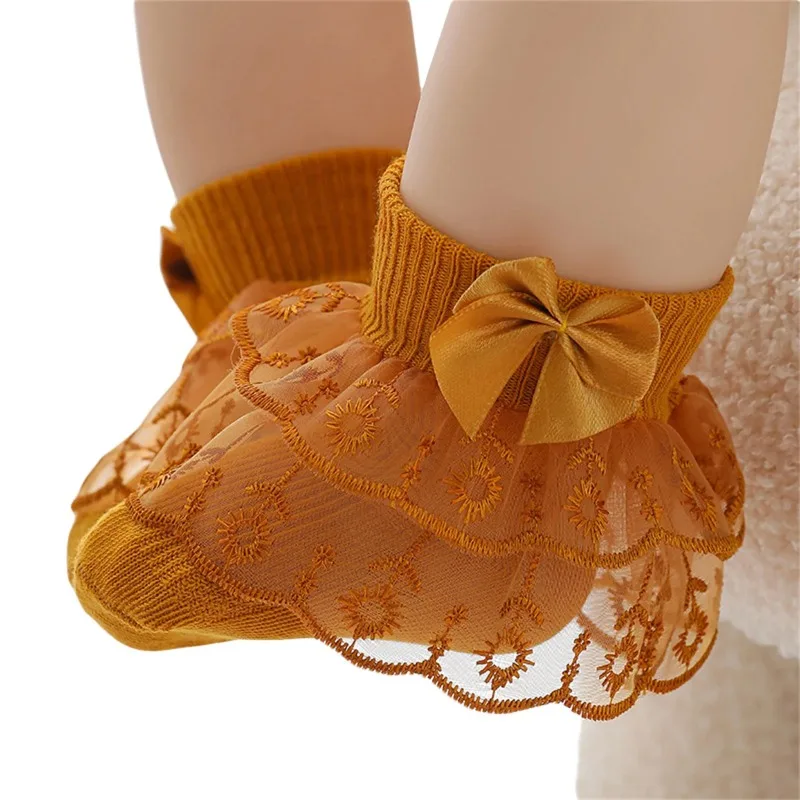 Baby Girls Ruffle Lace Socks, Super Soft Infant Ankle Socks Princess Dress Socks with Bow 3M-2T
Baby Girls Ruffle Lace Socks, Super Soft Infant Ankle Socks Princess Dress Socks with Bow 3M-2T