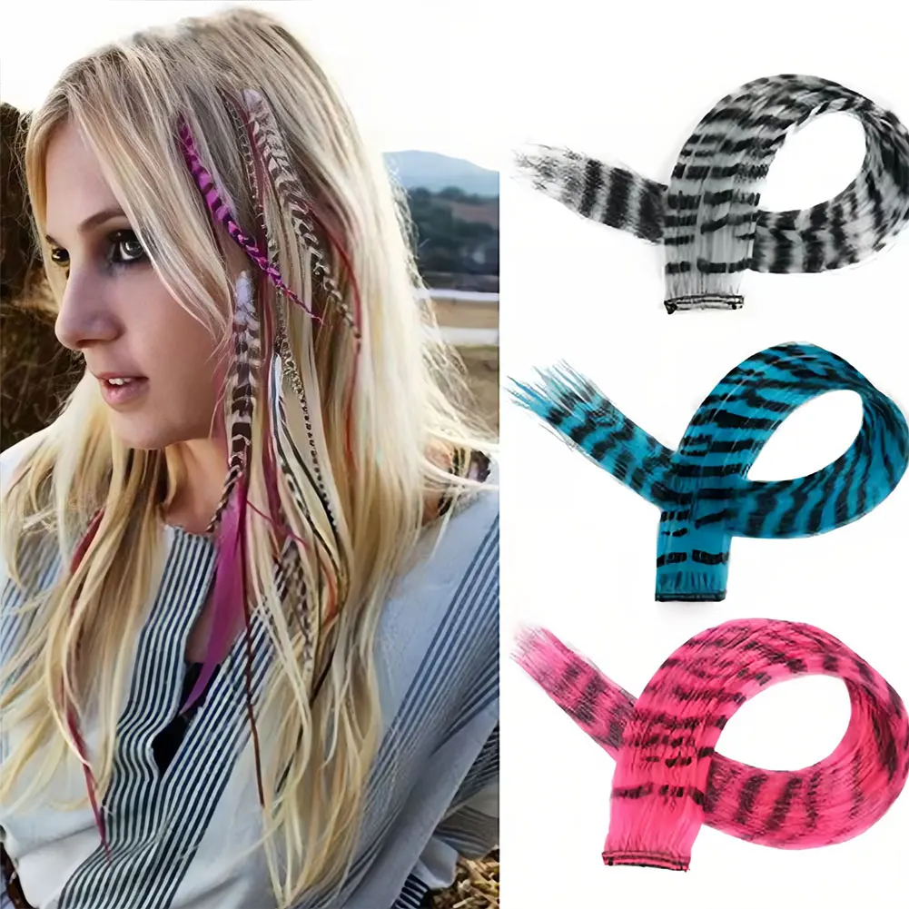 1Pc Clip-in Stripe Printed Synthetic Hair Colorful Long Straight Hair Pieces clip in Hair Extensions for Daily or Festival wear
1Pc Clip-in Stripe Printed Synthetic Hair Colorful Long Straight Hair Pieces clip in Hair Extensions for Daily or Festival wear