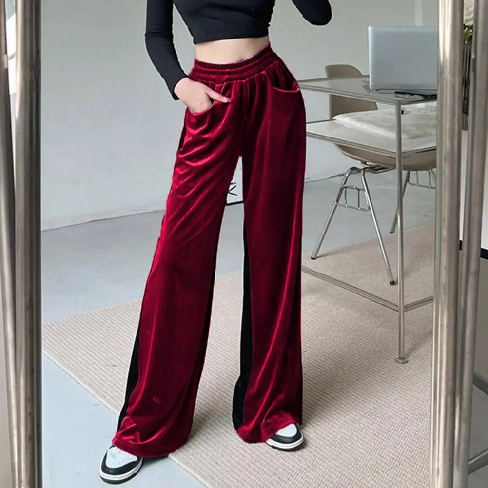 Women Pants Pockets Lightweight Workwear Women Saggy Wide Leg Velvet Pants Velvet Pants Streetwear
Women Pants Pockets Lightweight Workwear Women Saggy Wide Leg Velvet Pants Velvet Pants Streetwear