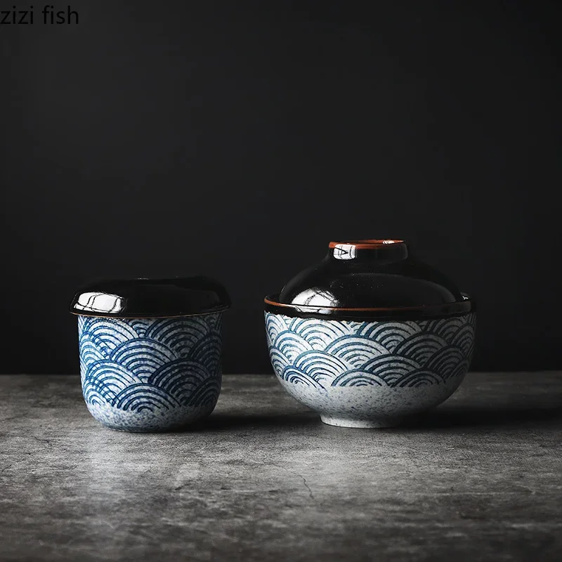 Japanese Hand-painted Ceramic Bowl with Lid Dessert Bowl Steamed Egg Bowl Stewed Soup Bowls Yogurt Oat Bowls Kitchen Tableware
Japanese Hand-painted Ceramic Bowl with Lid Dessert Bowl Steamed Egg Bowl Stewed Soup Bowls Yogurt Oat Bowls Kitchen Tableware
