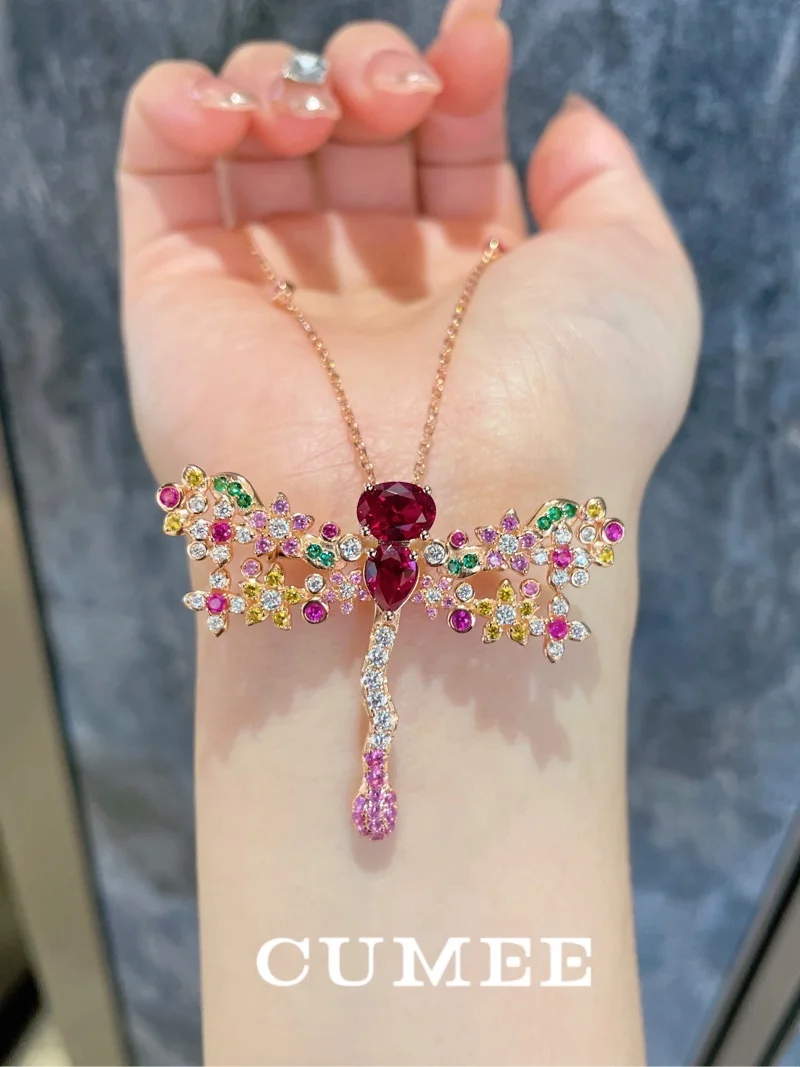 Cumee Universal Cultivate Synthetic Ruby Gemstone Pendant Brooch for Women 925 Sterling Gold Plated
Cumee Universal Cultivate Synthetic Ruby Gemstone Pendant Brooch for Women 925 Sterling Gold Plated