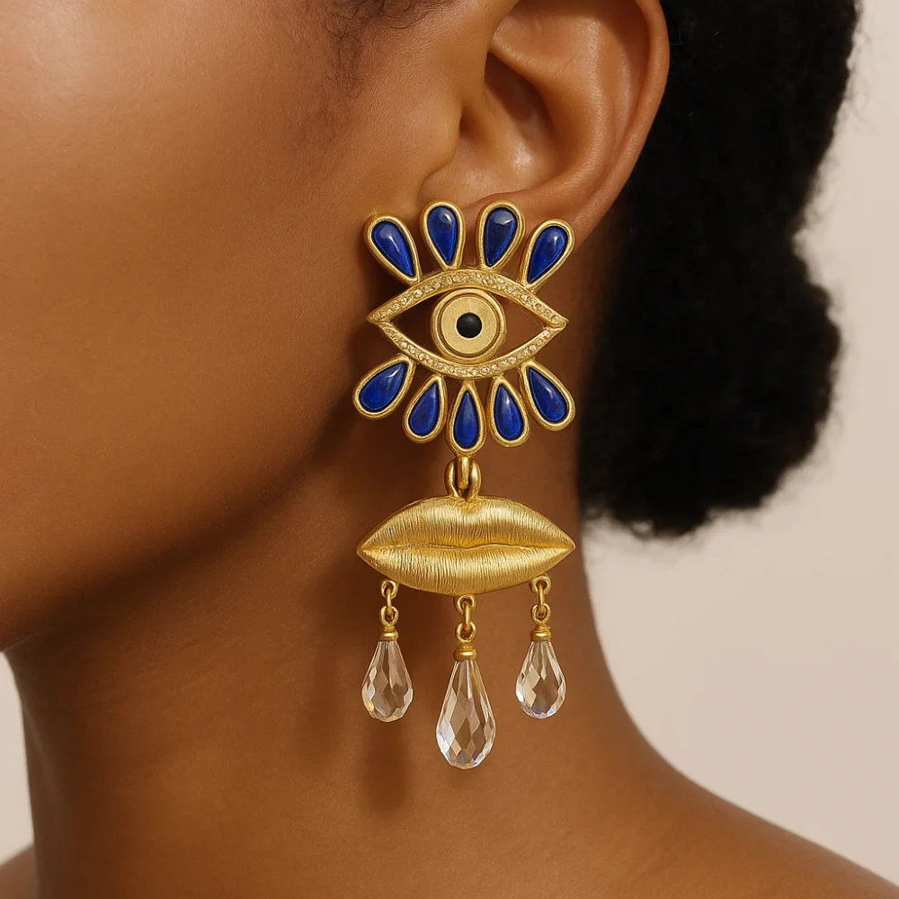 Vintage Devil Eye Earrings Water Droplet Long Tassel Pearl Drop Earrings Accessories Ear Jewelry Exaggerate Earring Women
Vintage Devil Eye Earrings Water Droplet Long Tassel Pearl Drop Earrings Accessories Ear Jewelry Exaggerate Earring Women