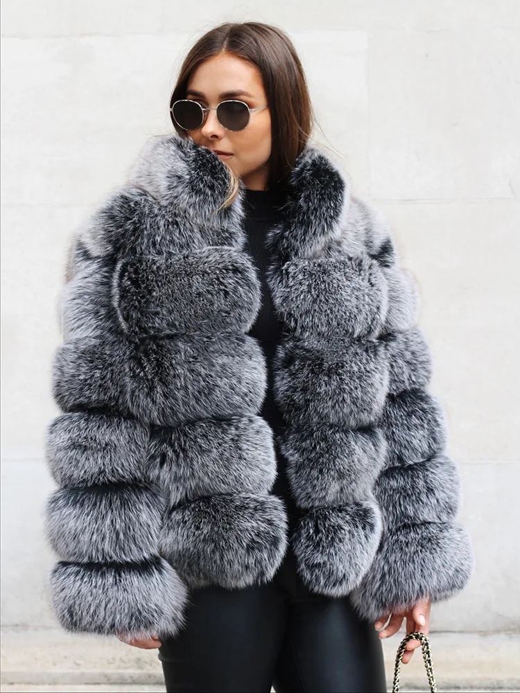 Women's Jacket 100% Natural Real Fur Fox Fur Coat Quality Fox Full Leather Fox Fur Jacket Women's Clothing Stand Collar
Women's Jacket 100% Natural Real Fur Fox Fur Coat Quality Fox Full Leather Fox Fur Jacket Women's Clothing Stand Collar