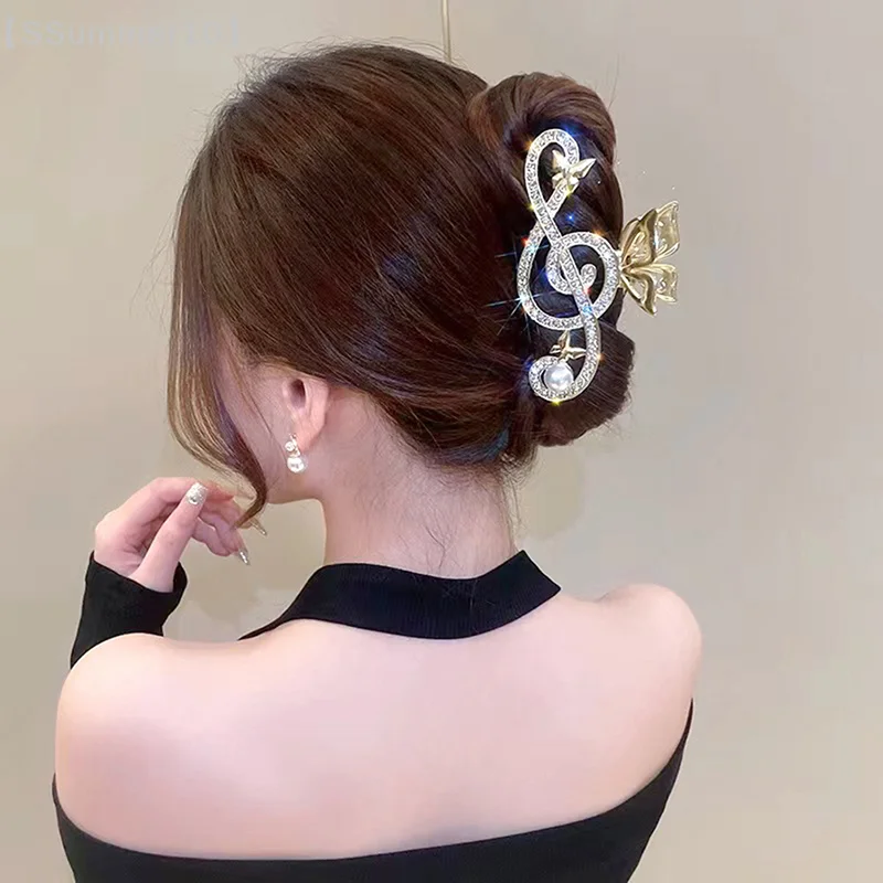 【SSummer10】Women Elegant Music Note Rhinestone Hair Claw Clip - Luxury Ponytail Headdress Accessory for Girl【SS】
【SSummer10】Women Elegant Music Note Rhinestone Hair Claw Clip - Luxury Ponytail Headdress Accessory for Girl【SS】
