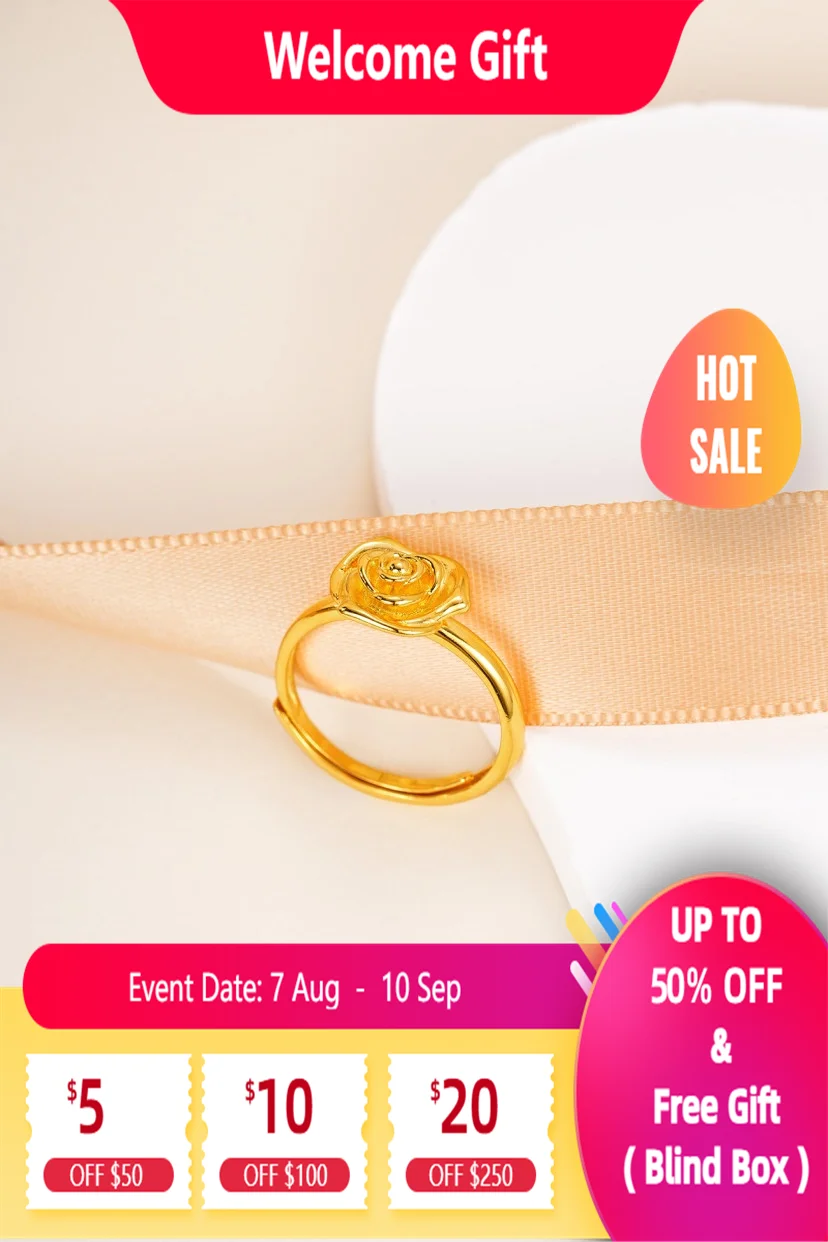Lium Gems Rose Flower Ring 925 Sterling Silver Adjustable Dainty 24kGold Vermeil Ring Delicate Ring for Women Minimalist Jewelry
Lium Gems Rose Flower Ring 925 Sterling Silver Adjustable Dainty 24kGold Vermeil Ring Delicate Ring for Women Minimalist Jewelry