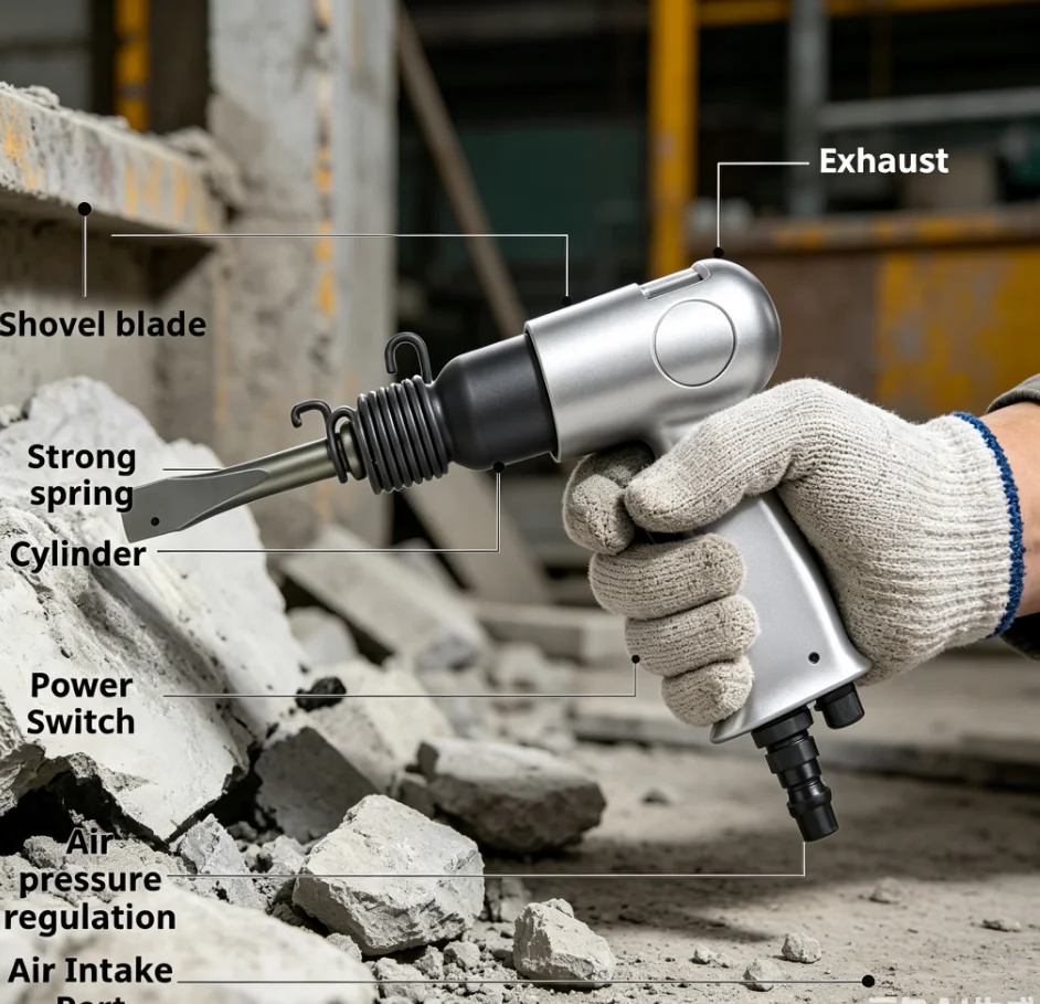Industrial Air Hammer Powerful Handle Straight Type Air Chisel Pneumatic Hammer Shovel Tool Pneumatic Chisel Shovel Hammer Dril
Industrial Air Hammer Powerful Handle Straight Type Air Chisel Pneumatic Hammer Shovel Tool Pneumatic Chisel Shovel Hammer Dril