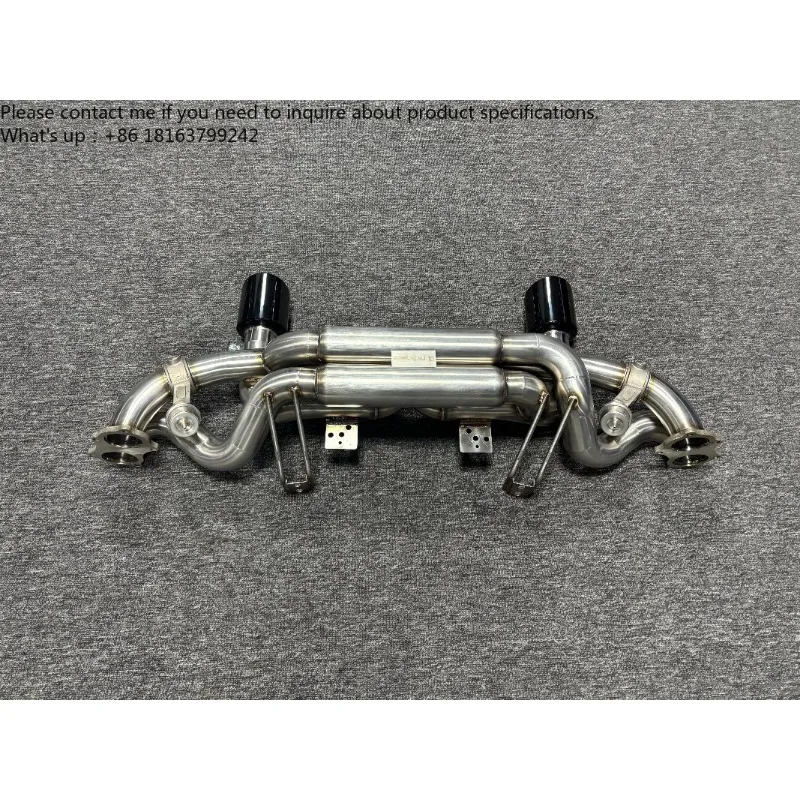 Hetu Black-tailed Tips and Axleback Muffler Exhaust System of SS304 with Vacuum Valves for Porsche 718 GT4 4.0L Remote Control
Hetu Black-tailed Tips and Axleback Muffler Exhaust System of SS304 with Vacuum Valves for Porsche 718 GT4 4.0L Remote Control