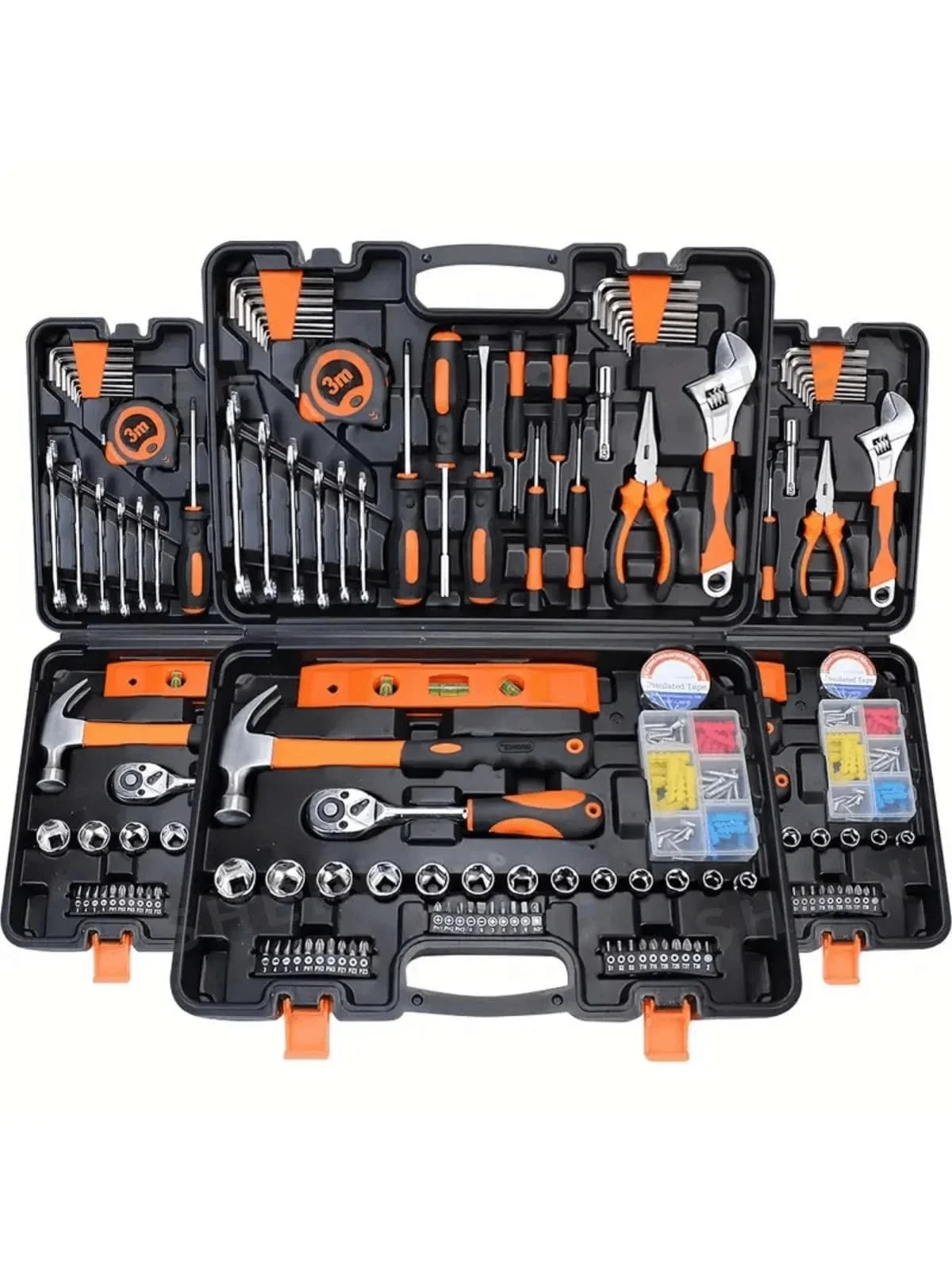 46pcs Multi-Function Car Repair Tool Kit, Ratchet Wrench Set Including Sockets, 1/4" Drive, Chrome Vanadium Steel Extensions, Fo
46pcs Multi-Function Car Repair Tool Kit, Ratchet Wrench Set Including Sockets, 1/4" Drive, Chrome Vanadium Steel Extensions, Fo
