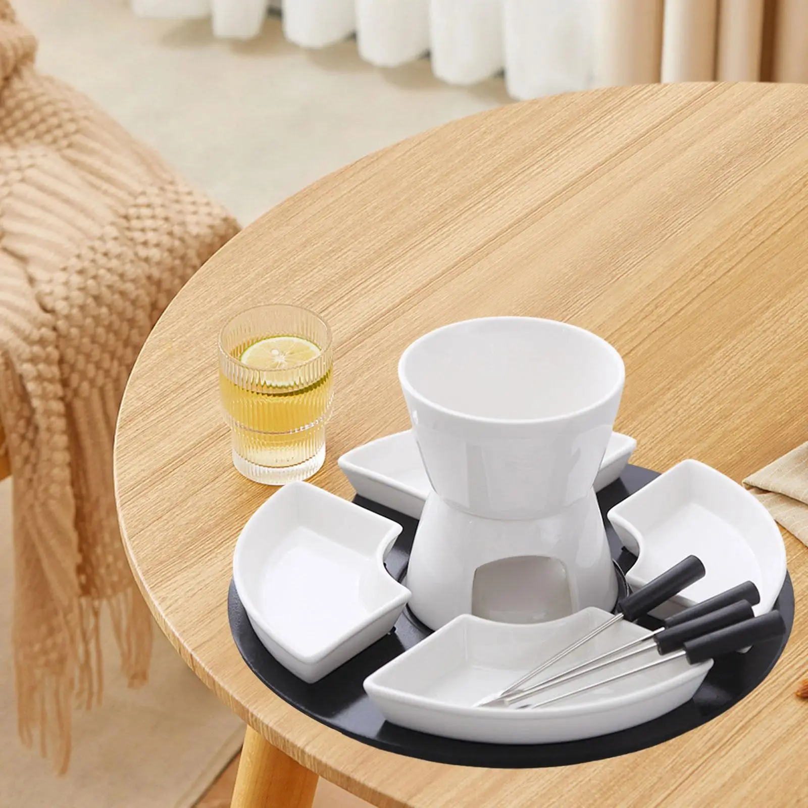 Chocolate Fondue Pot Melt Hot Pot Bowl Set Butter Heater Ceramic Butter Warmer
Chocolate Fondue Pot Melt Hot Pot Bowl Set Butter Heater Ceramic Butter Warmer