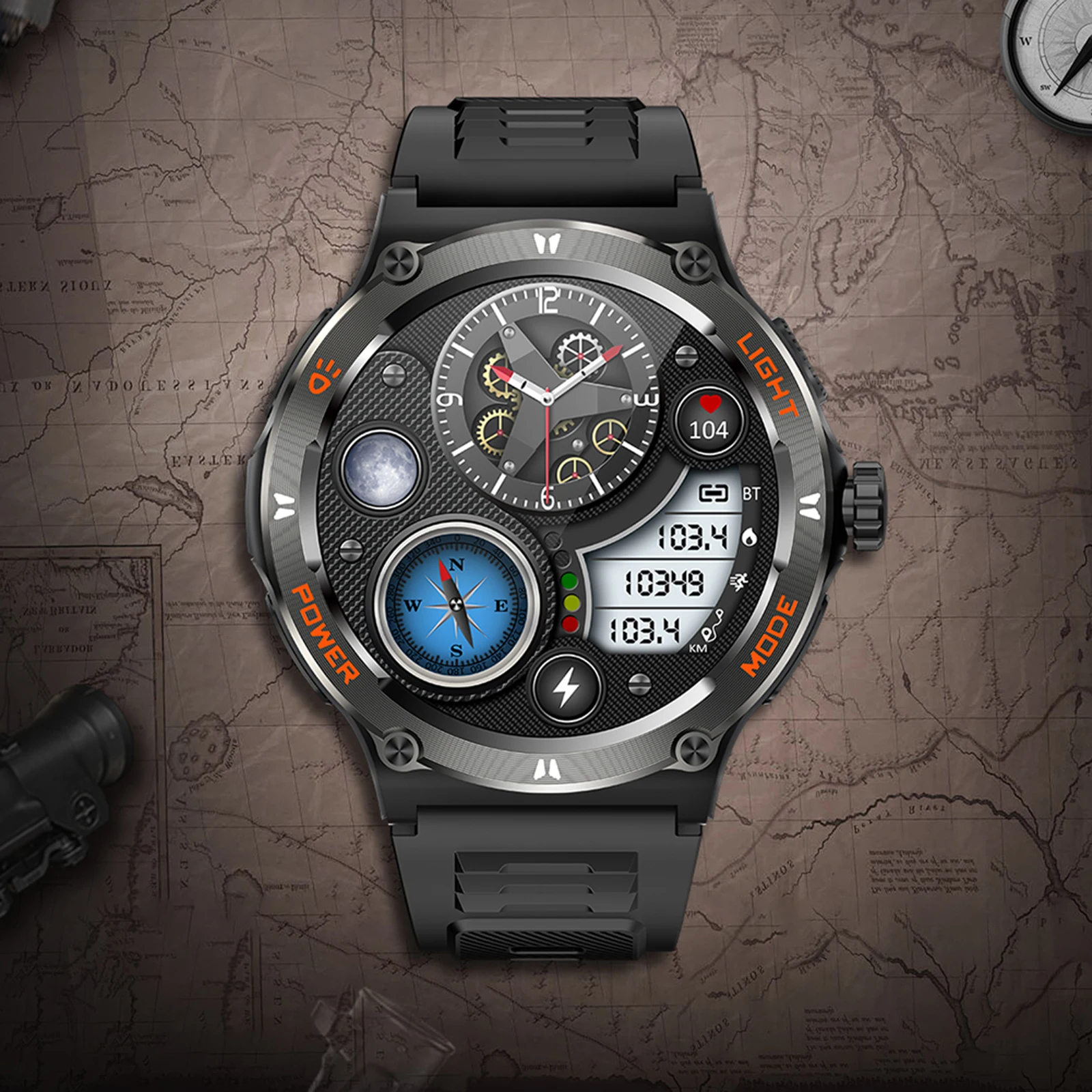 Waterproof Smartwatch with LED Flashlight Outdoor Sports Smartwatch Heart Rate/Sleep Monitor Fitness Tracker for Men and Women
Waterproof Smartwatch with LED Flashlight Outdoor Sports Smartwatch Heart Rate/Sleep Monitor Fitness Tracker for Men and Women