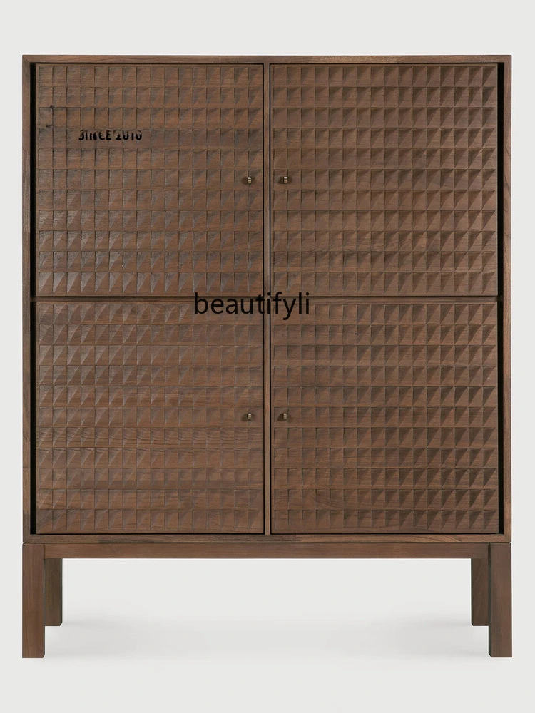 Solid wood dining side cabinet, chest cabinet, medieval retro living room, storage high cabinet, light luxury
Solid wood dining side cabinet, chest cabinet, medieval retro living room, storage high cabinet, light luxury